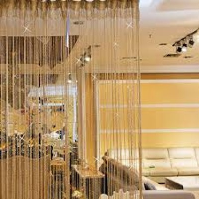 Rèm đính hạt châu mã 03